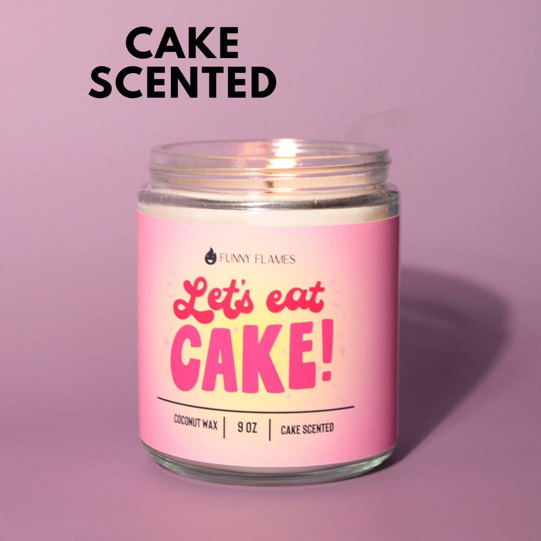Let's Eat Cake - all celebration candle, party gift bday