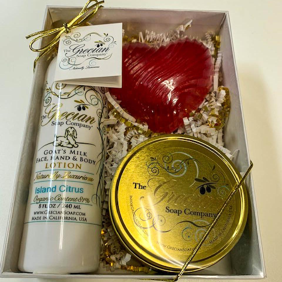 Lotion, Heart & Candle Gift Box-Black Raspberry Vanilla