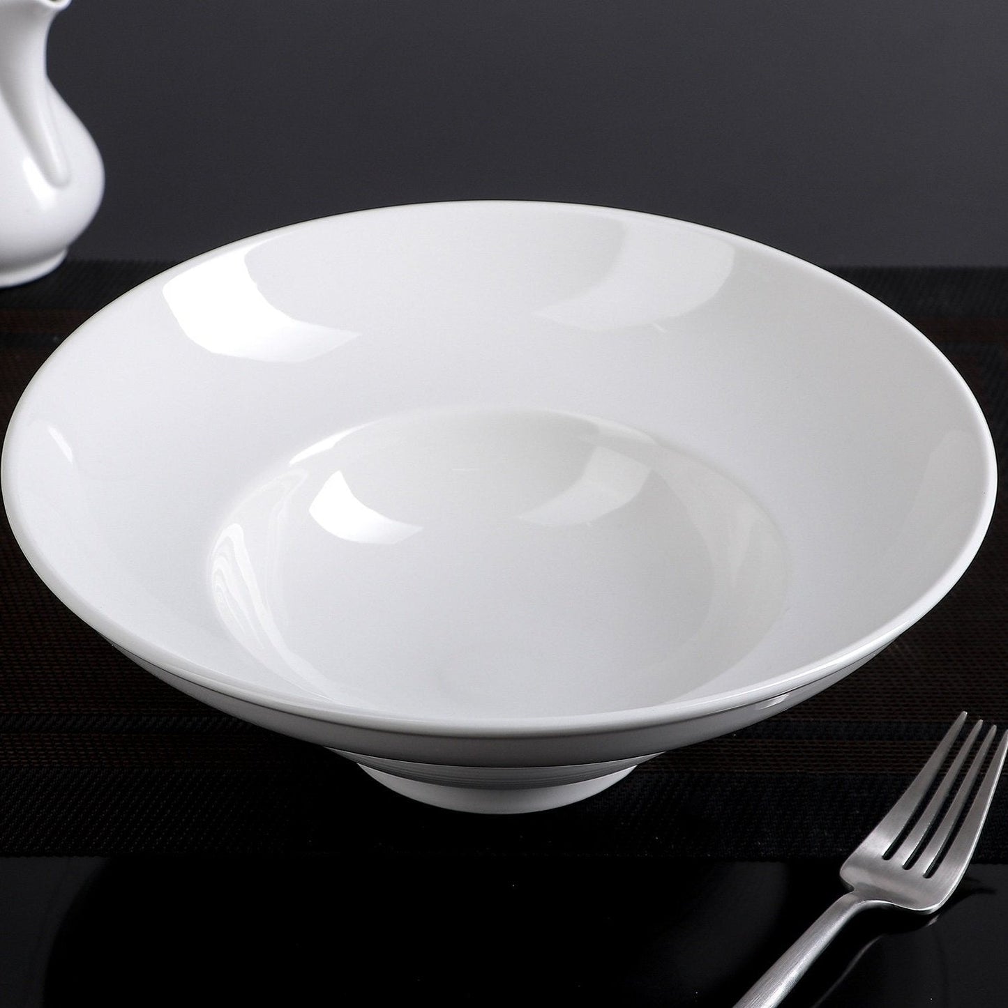 White Deep Salad or Soup Plate 9.75" inch | 16 Fl Oz |