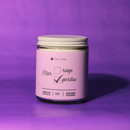 Marriage? Margaritas? Funny Flames Candle