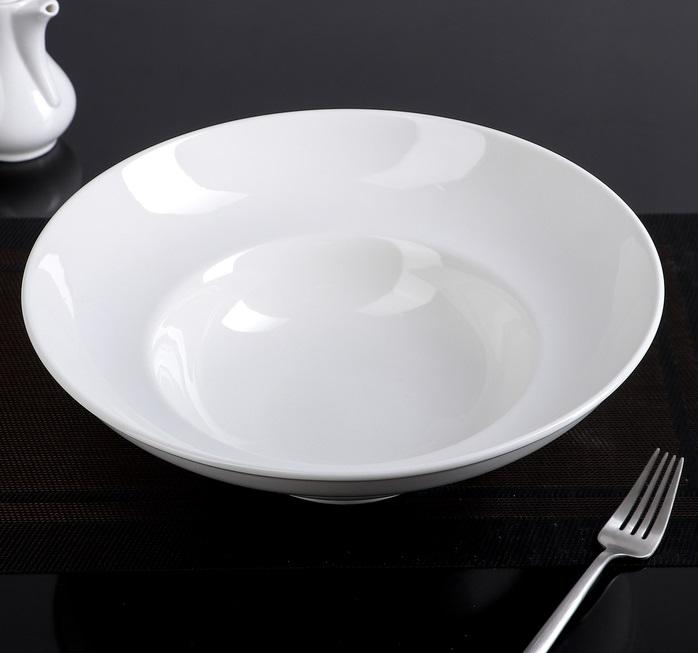 White Deep Salad or Soup Plate 12" inch | 30 Fl Oz |