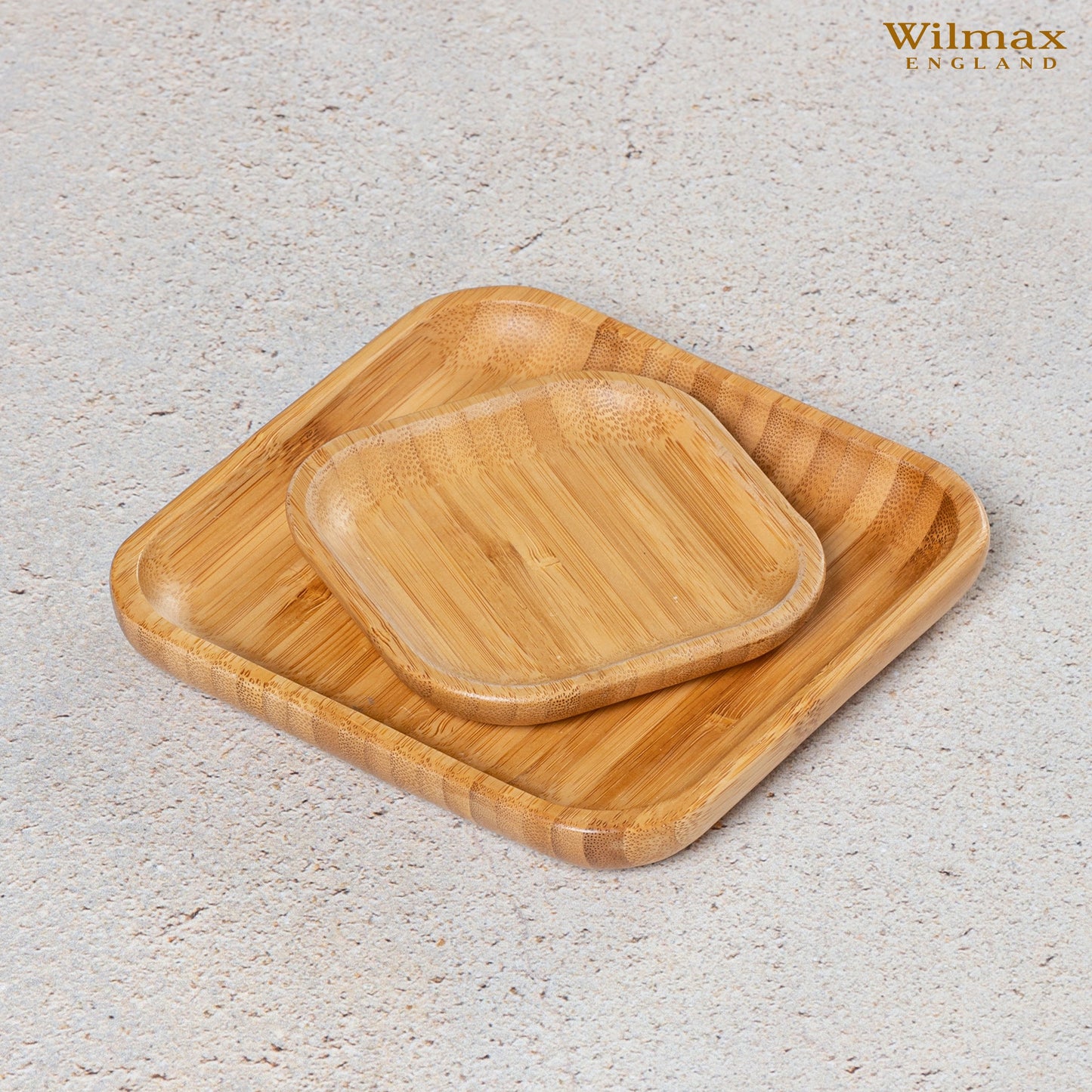 Bamboo Square Plate 10" inch X 10" inch | For Appetizers / Barbecue