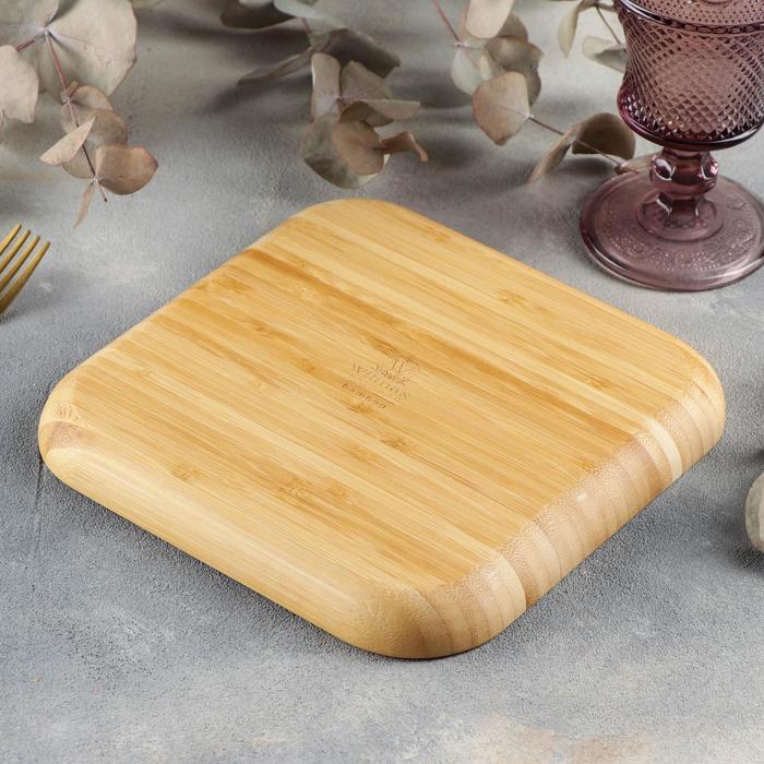 Bamboo Square Platter 12" inch X 12" inch | For Appetizers / Barbecue / Steak