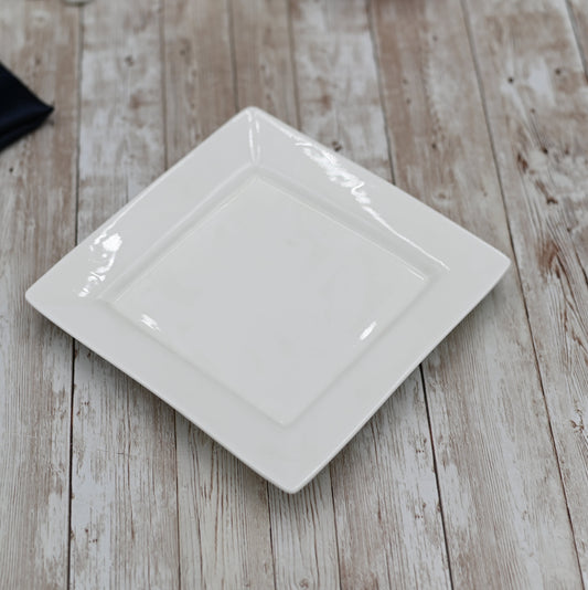 White Dinner Plate 10" inch X 10" inch| 25 X 25 Cm