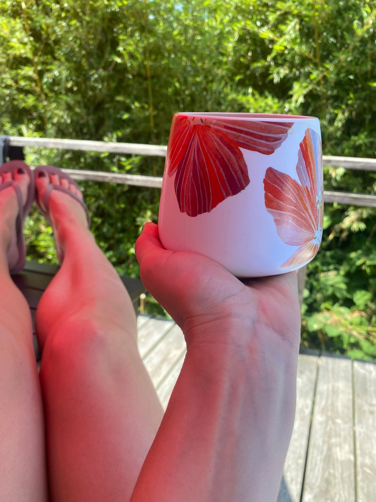 Porcelain Mug:  Hibiscus