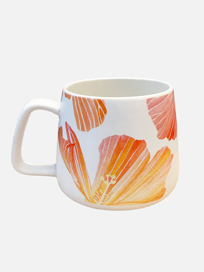 Porcelain Mug:  Hibiscus