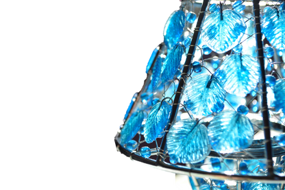 Handmade colored glass Tea Light candle holder