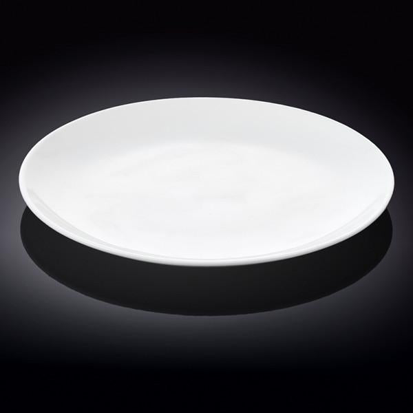 Professional Rolled Rim White Round Plate / Platter 12" inch | 30.5 Cm