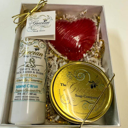 Lotion, Heart & Candle Gift Box-Black Raspberry Vanilla