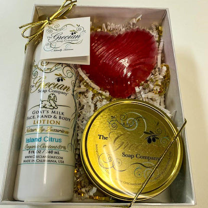 Lotion, Heart & Candle Gift Box-Black Raspberry Vanilla