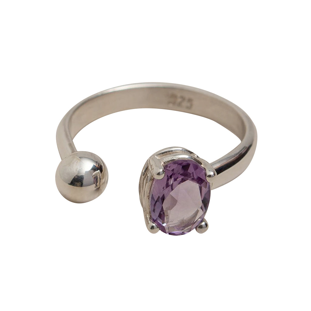 Amethyst Ball Ring