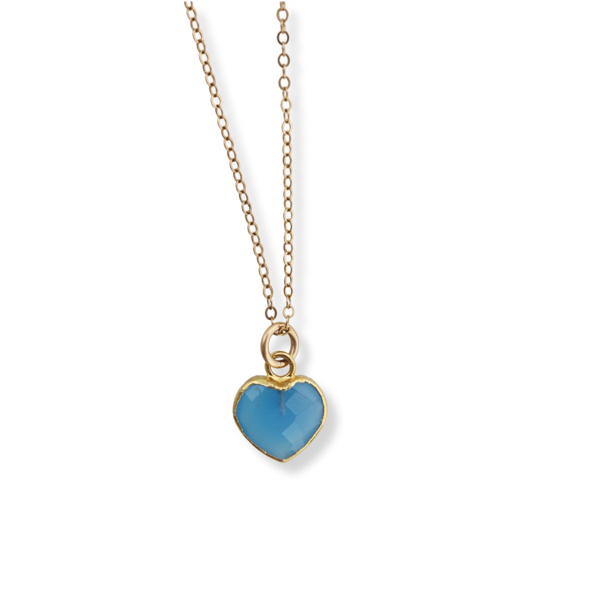 Esme Gemstone Heart Shaped Necklaces