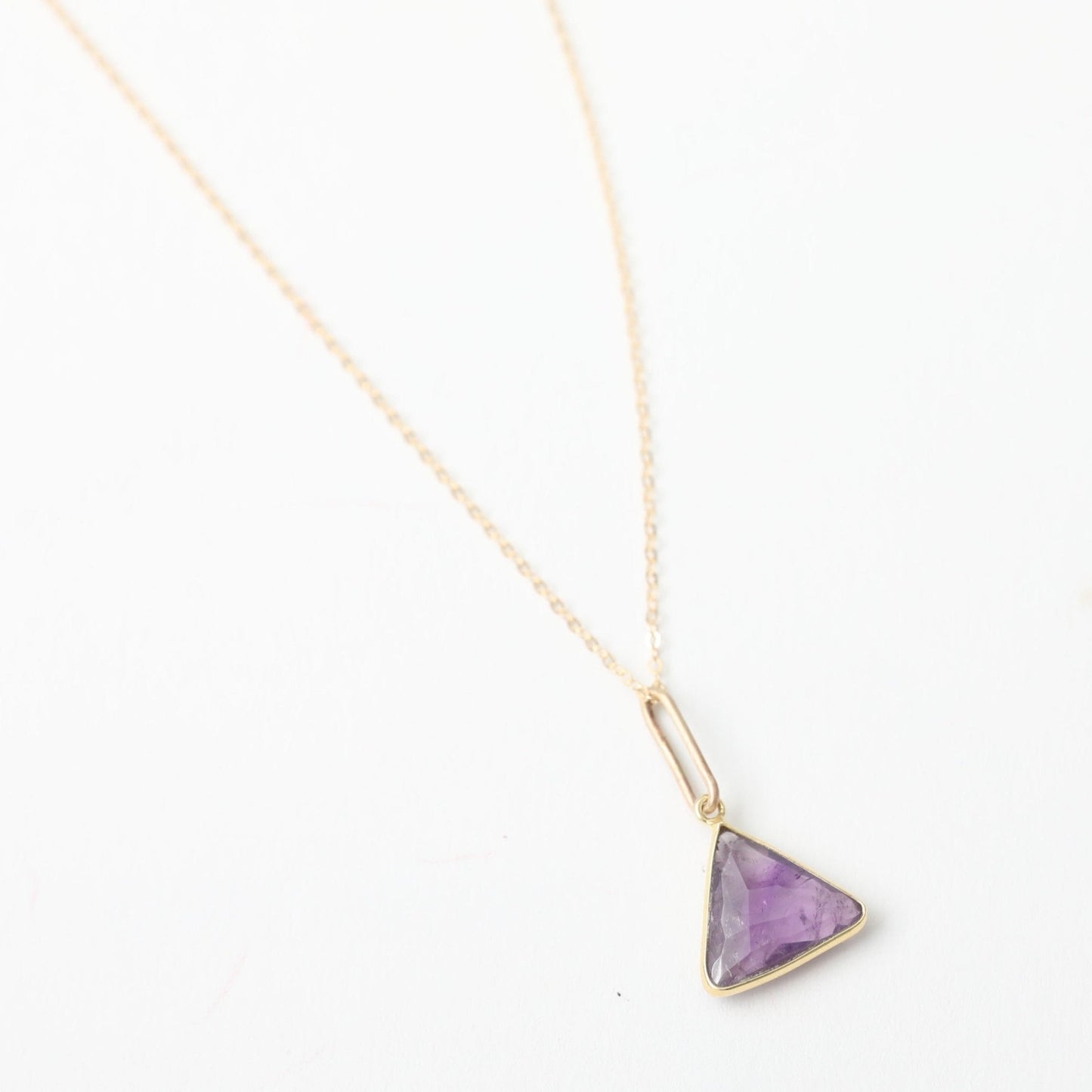 Fractal Gemstone Triangle Necklace