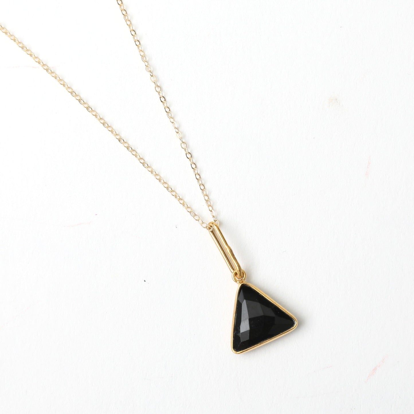 Fractal Gemstone Triangle Necklace