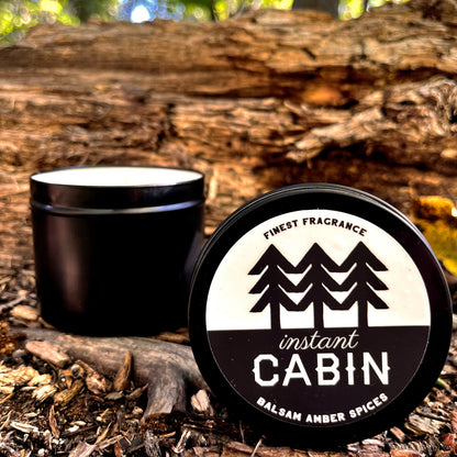 Instant Cabin Scented Candle Tin